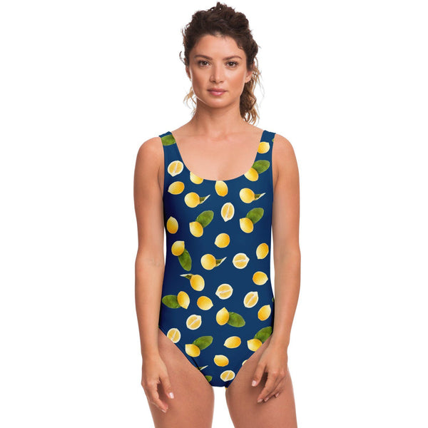 65 MCMLXV Women's Lemon Toss Print 1 Piece Swimsuit-One-Piece Swimsuit - AOP-65mcmlxv