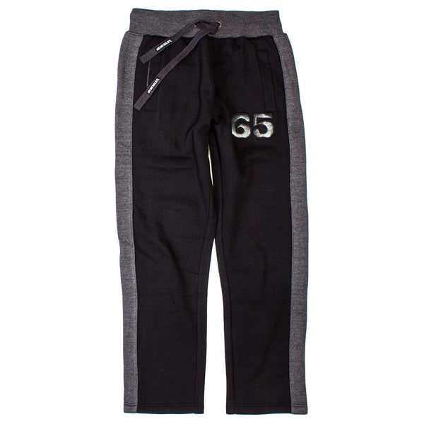 65 MCMLXV Men's Dress Sweat Pant In Black-Pant-65mcmlxv