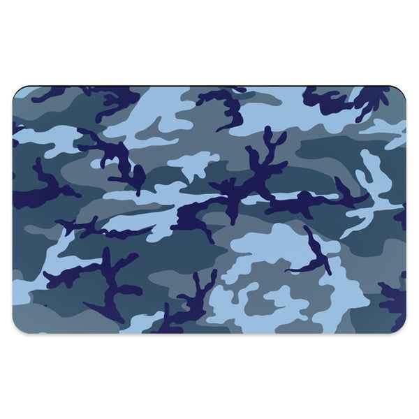 65 MCMLXV Blue Camouflage Print Pet Placemat-pet placemat-65mcmlxv