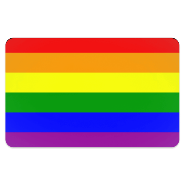 65 MCMLXV Gay Pride Rainbow Flag Pet Placemat-pet placemat-65mcmlxv