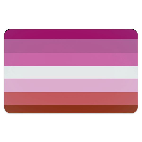 65 MCMLXV Lesbian Pride Flag Print Pet Placemat-pet placemat-65mcmlxv