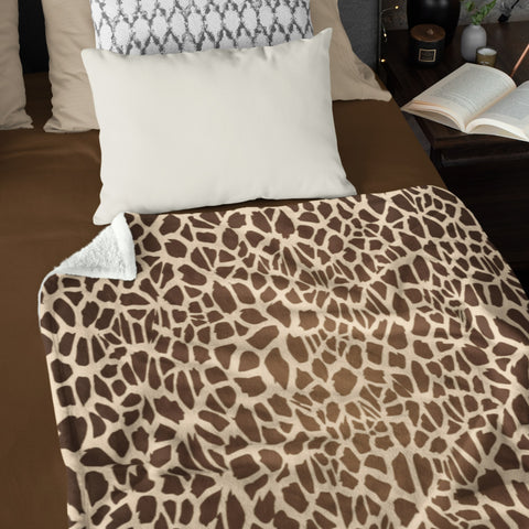 65 MCMLXV Giraffe Print Microfleece Blanket-Premium Microfleece Blanket - AOP-65mcmlxv