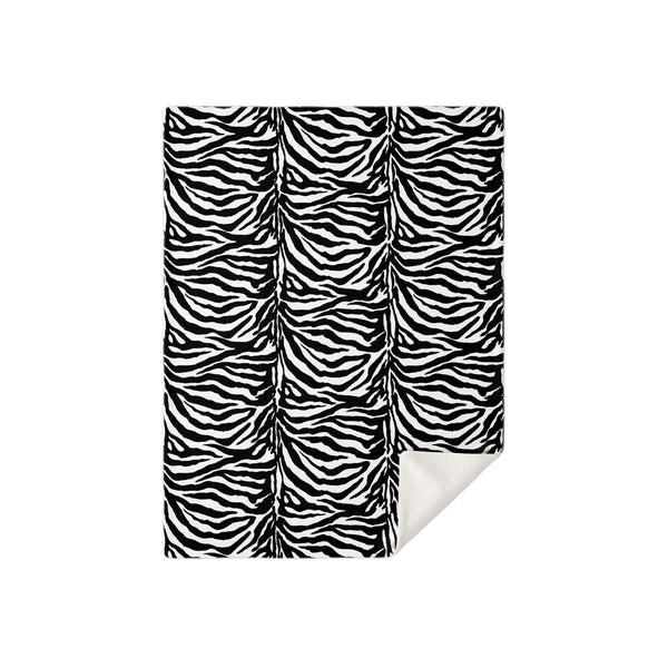 65 MCMLXV Zebra Print Microfleece Blanket-Premium Microfleece Blanket - AOP-65mcmlxv