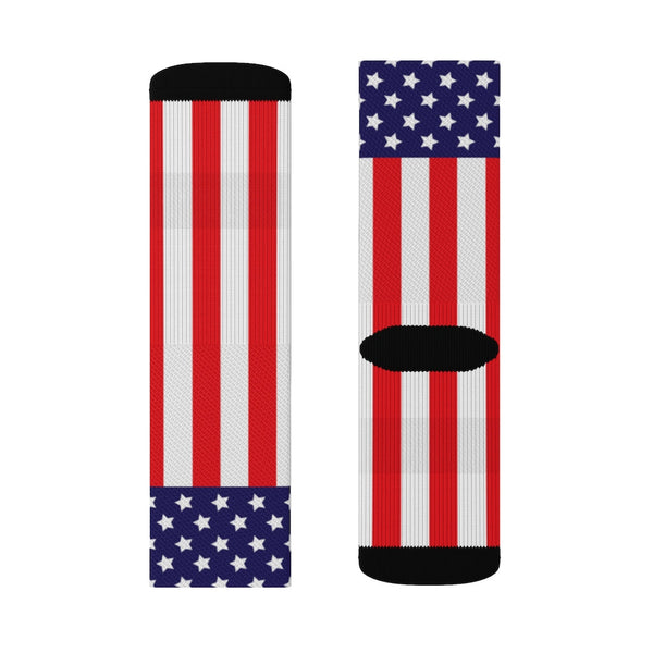 Socks - 65 MCMLXV Unisex USA American Flag Print Socks