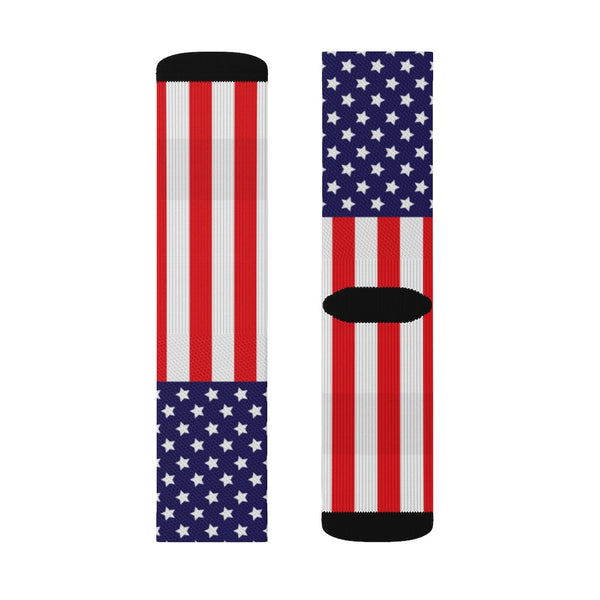 Socks - 65 MCMLXV Unisex USA American Flag Print Socks