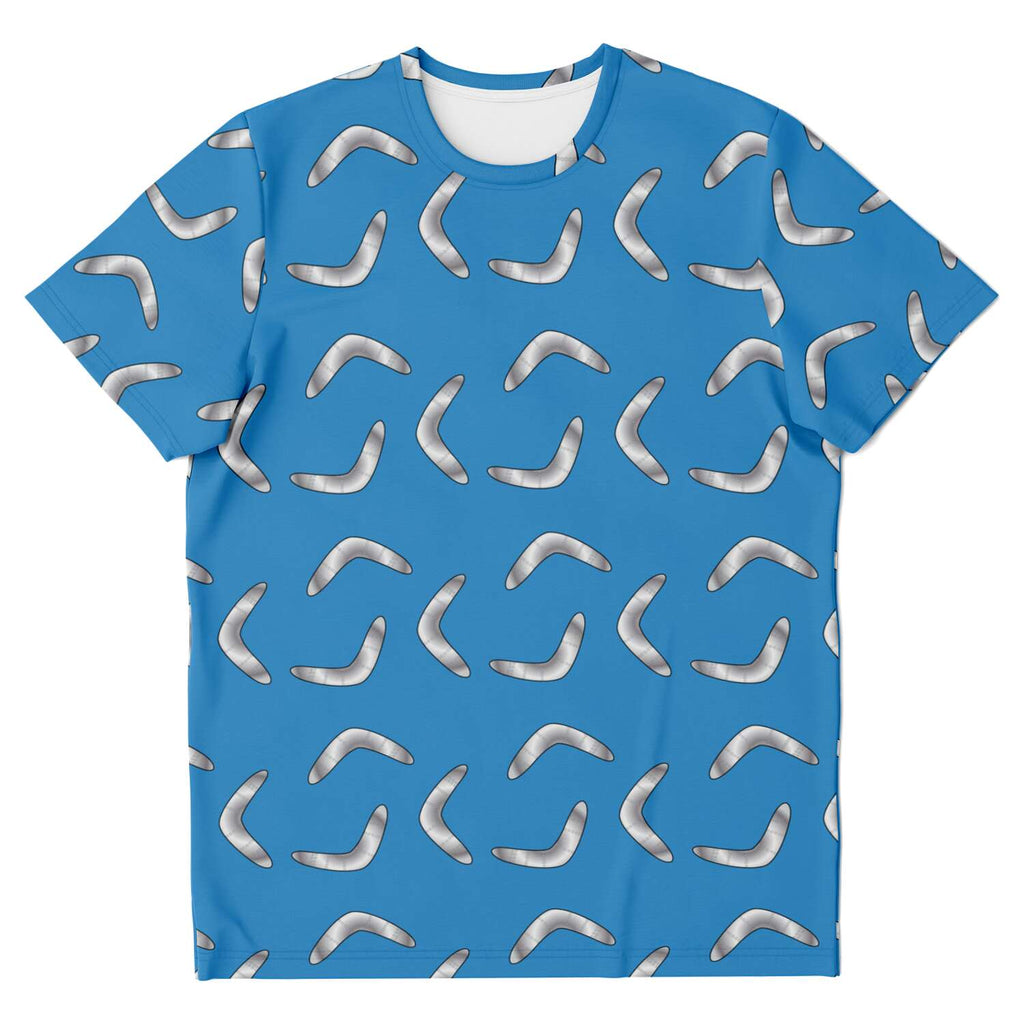 T-shirt - 65 MCMLXV Unisex Cosplay Blue Boomerang Toss T-Shirt