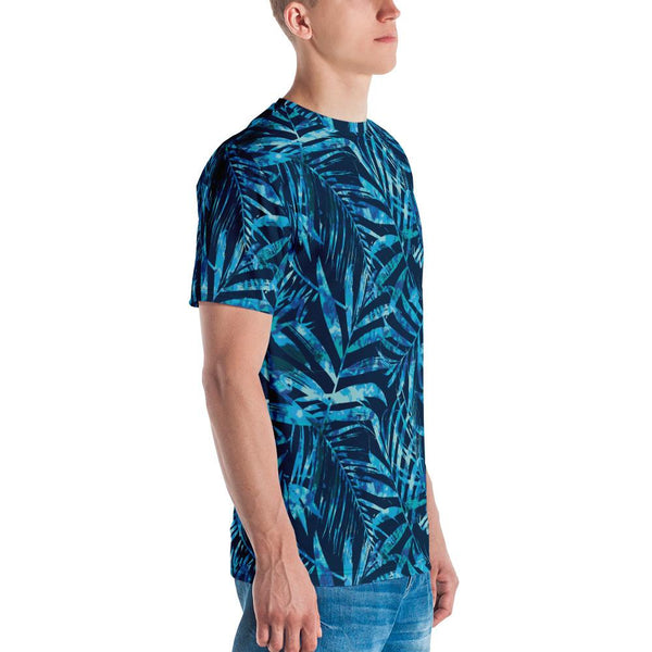 65 MCMLXV Men's Tropical Tie-Dye Leaves Print T-shirt-Tee Shirt-65mcmlxv