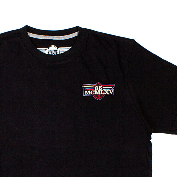 Tee Shirt - 65 MCMLXV Men's Vintage Logo Graphic T-Shirt In Black
