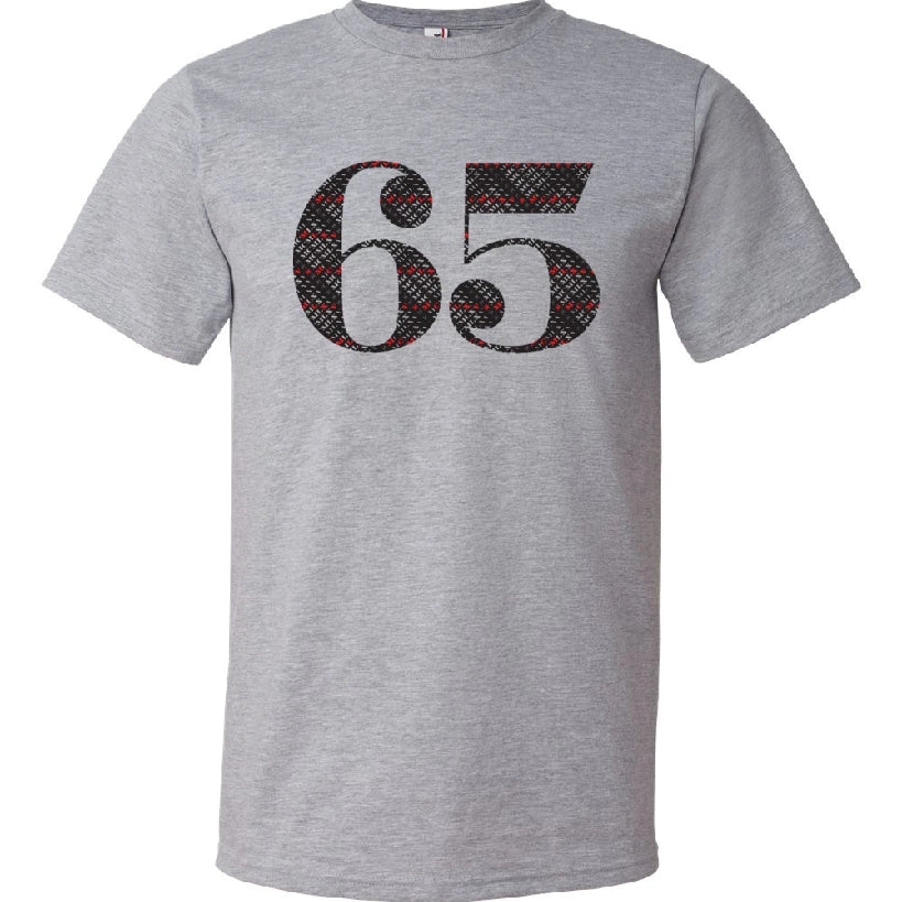 65 MCMLXV Men's 65 Logo Typography Graphic T-Shirt-Tee Shirt-65mcmlxv