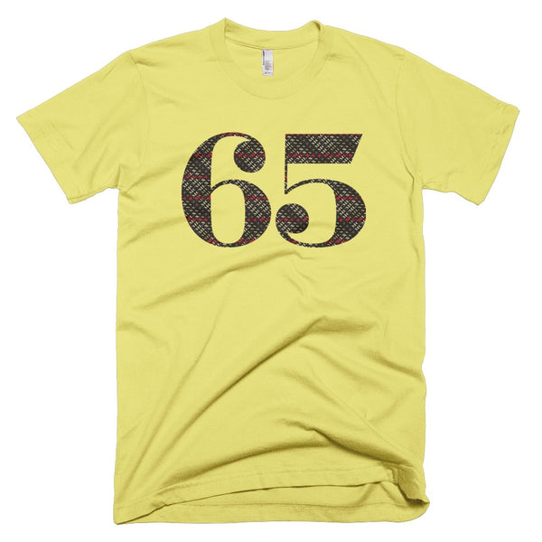 65 MCMLXV Men's 65 Logo Typography Graphic T-Shirt-Tee Shirt-65mcmlxv