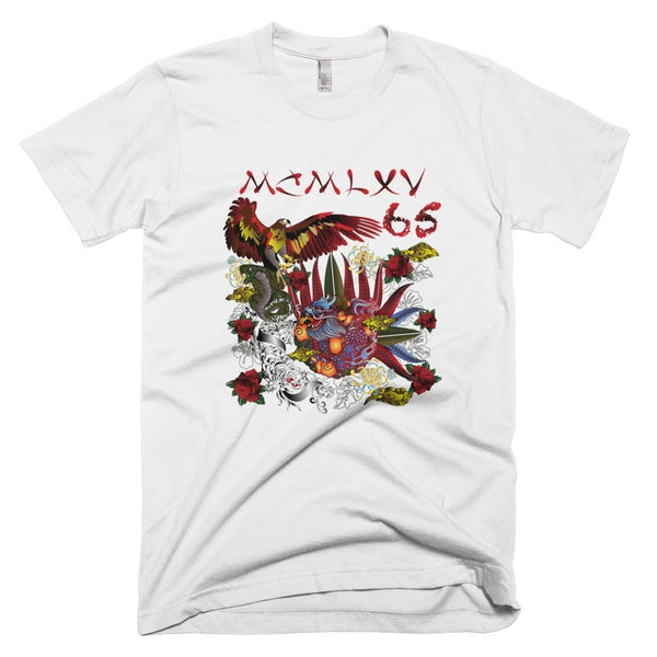 65 MCMLXV Men's "Destroy All Icons" Tattoo Graphic T-Shirt-Tee Shirt-65mcmlxv