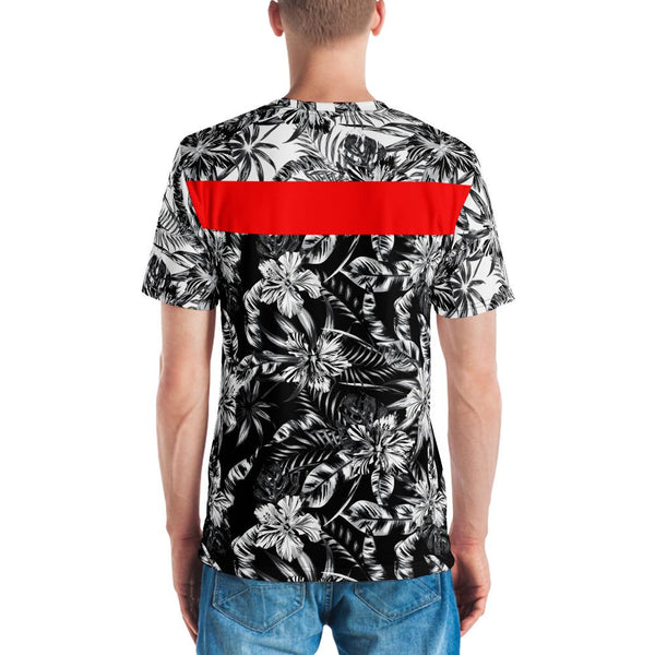 65 MCMLXV Men's Positive/Negative Tropical Floral Print T-Shirt-Tee Shirt-65mcmlxv