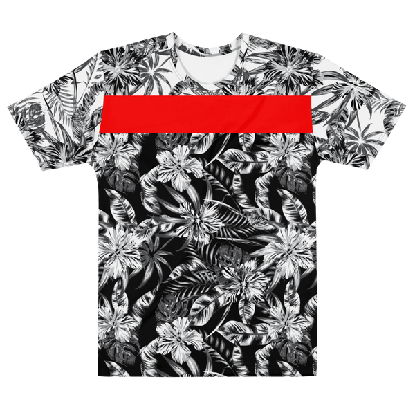 65 MCMLXV Men's Positive/Negative Tropical Floral Print T-Shirt-Tee Shirt-65mcmlxv