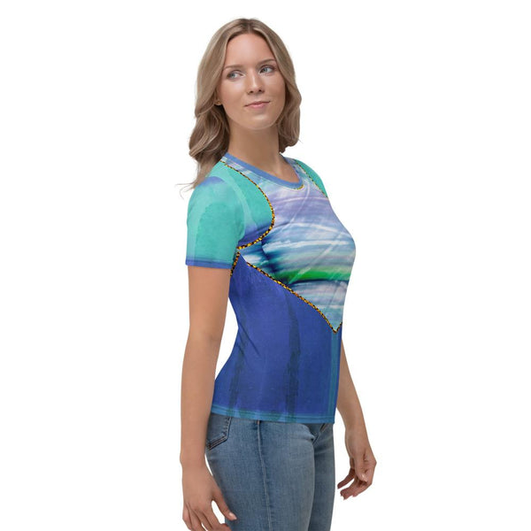 65 MCMLXV Women's Harlow Holographic Print T-Shirt-Tee Shirt-65mcmlxv