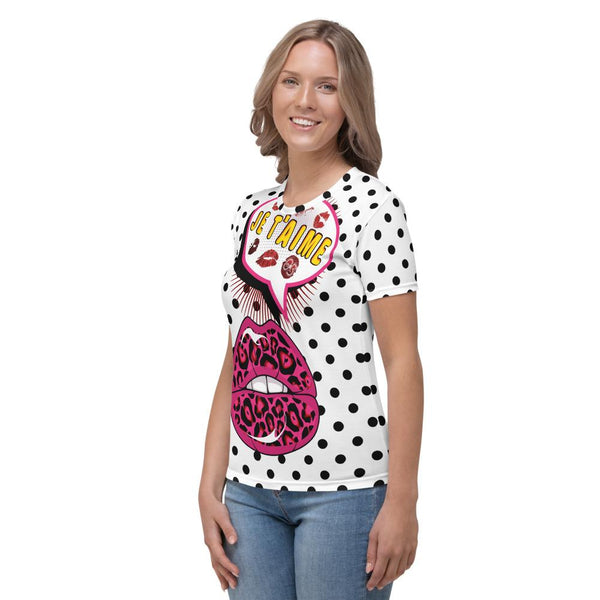 65 MCMLXV Women's Pop Art Love Print T-Shirt-Tee Shirt-65mcmlxv
