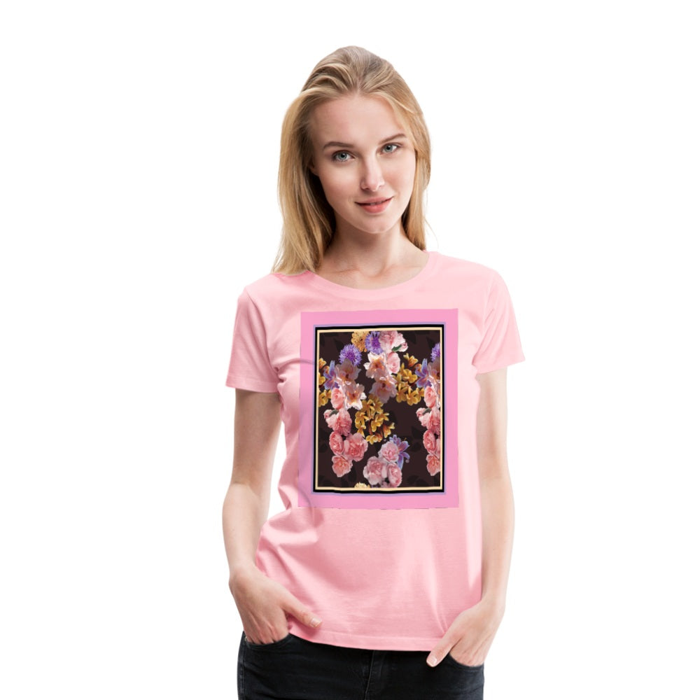 65 MCMLXV Women’s Floral Bouquet Premium Graphic T-Shirt-Women’s Premium T-Shirt-65mcmlxv